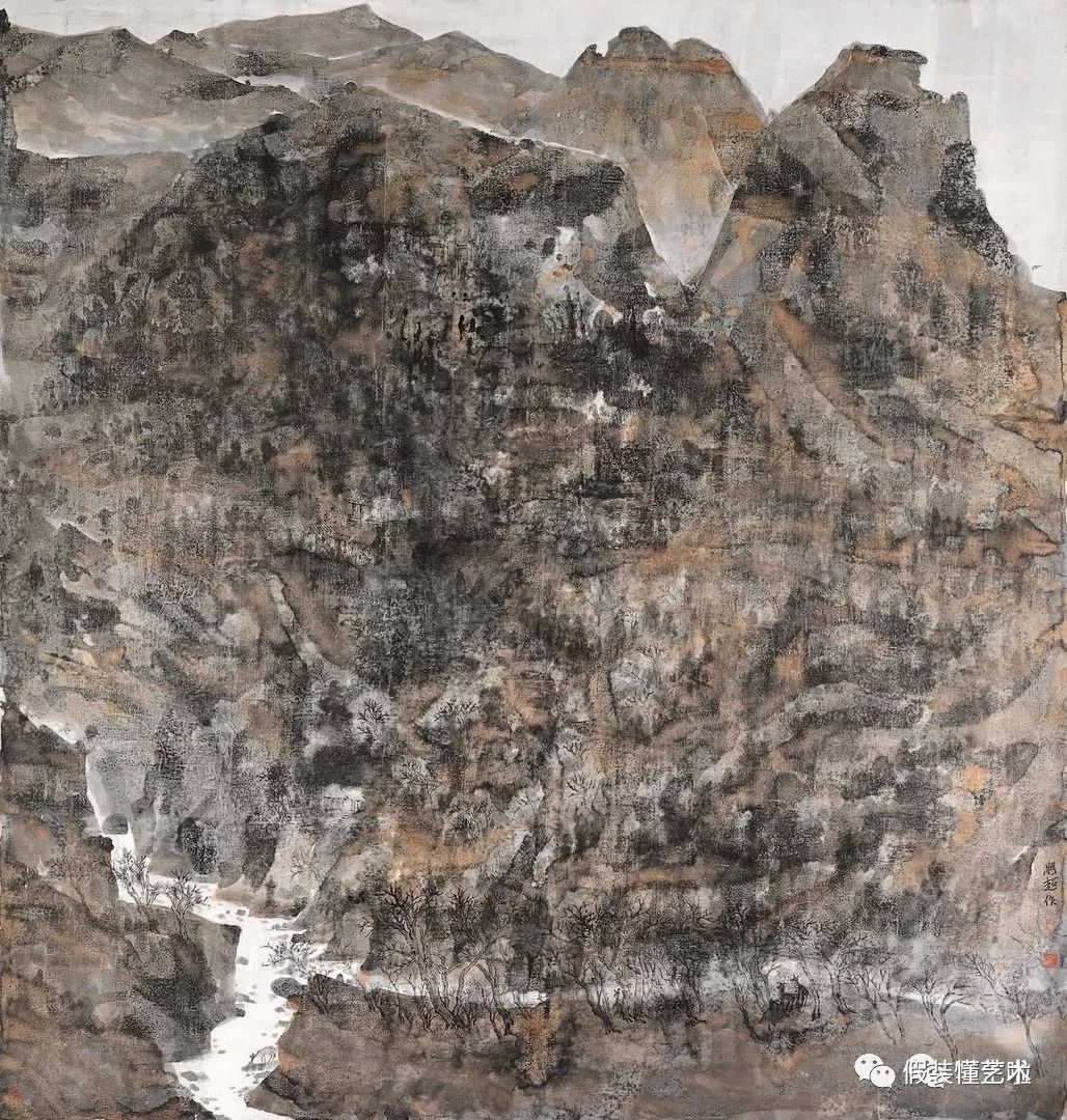 5cm×196cm 中国画黔山秀水变奏曲 马畅 200cm×200cm 中国画家园·春