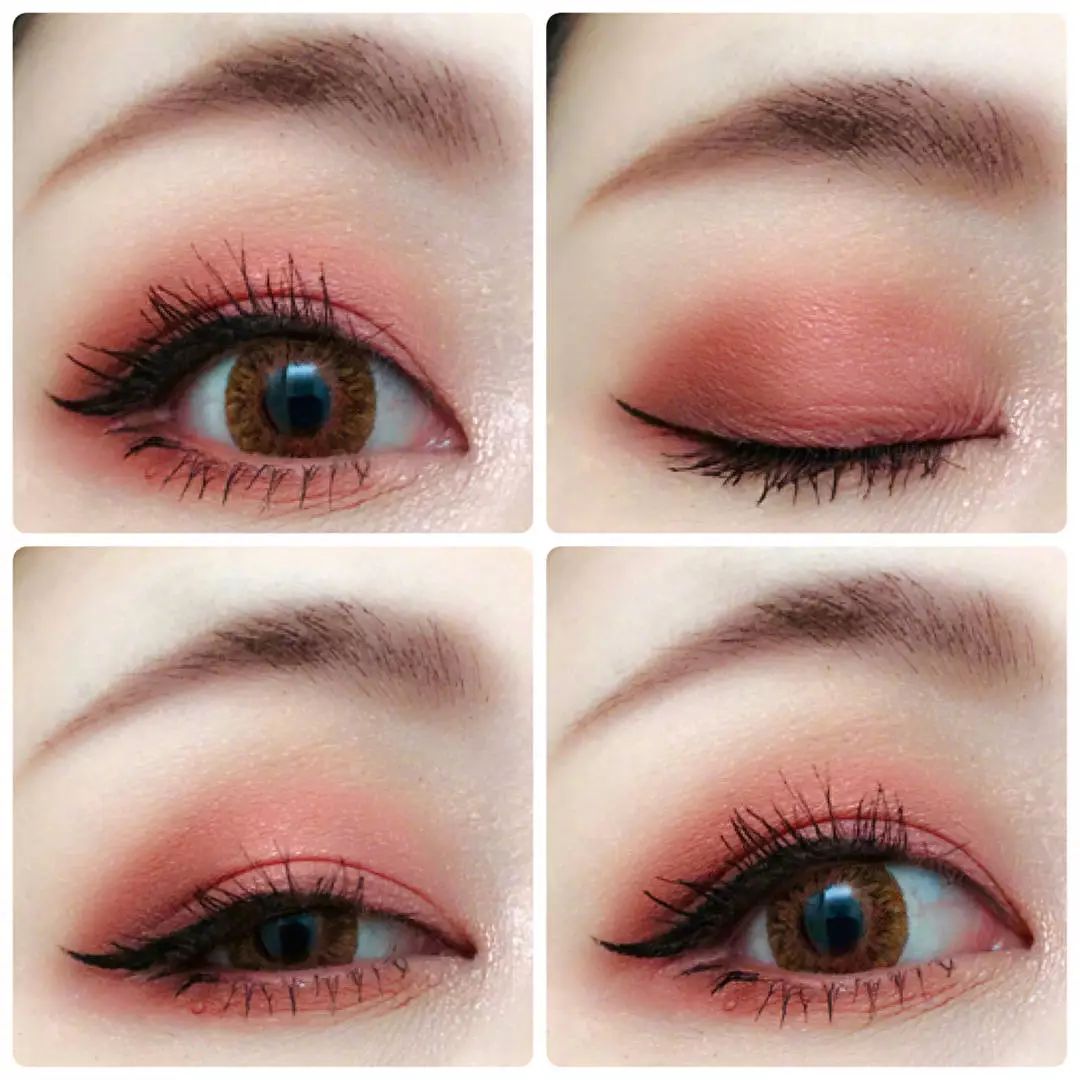 浅粉色系眼妆