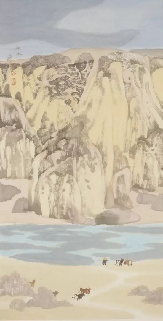 范琛以色代墨钟情于山水之间