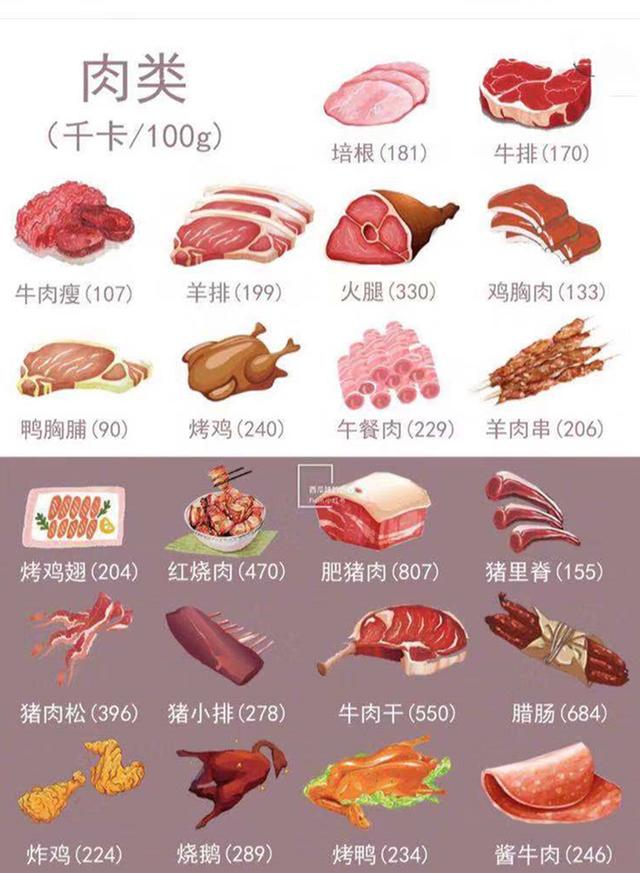 猪肉热量 来自搜狐网