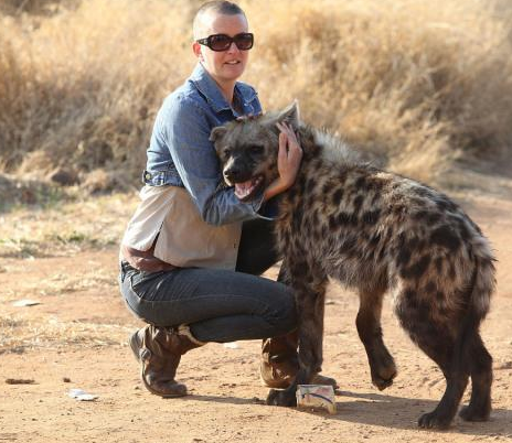 非洲人养鬣狗图片