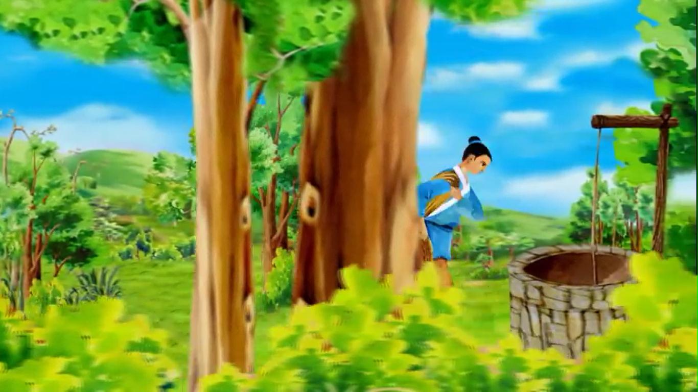 面对恶劣的家庭环境舜帝大孝无怨的故事组画欣赏