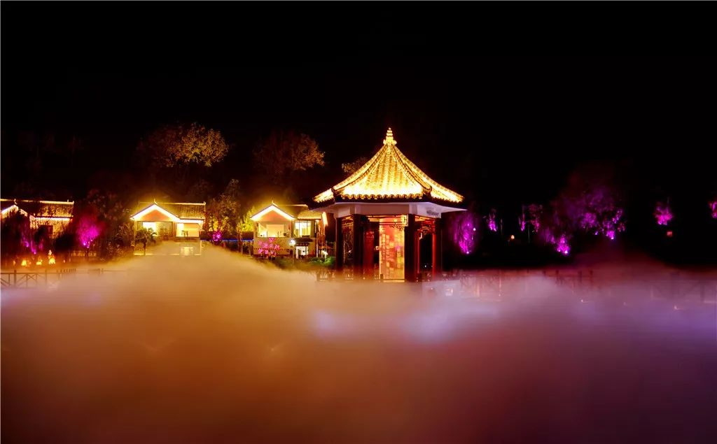 美爆了简阳东来桃源天黑不打烊全新夜游模式开启