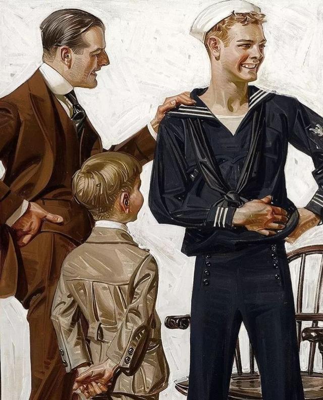 摩登男女thearrow的缔造者上世纪美国著名插画师jcleyendecker