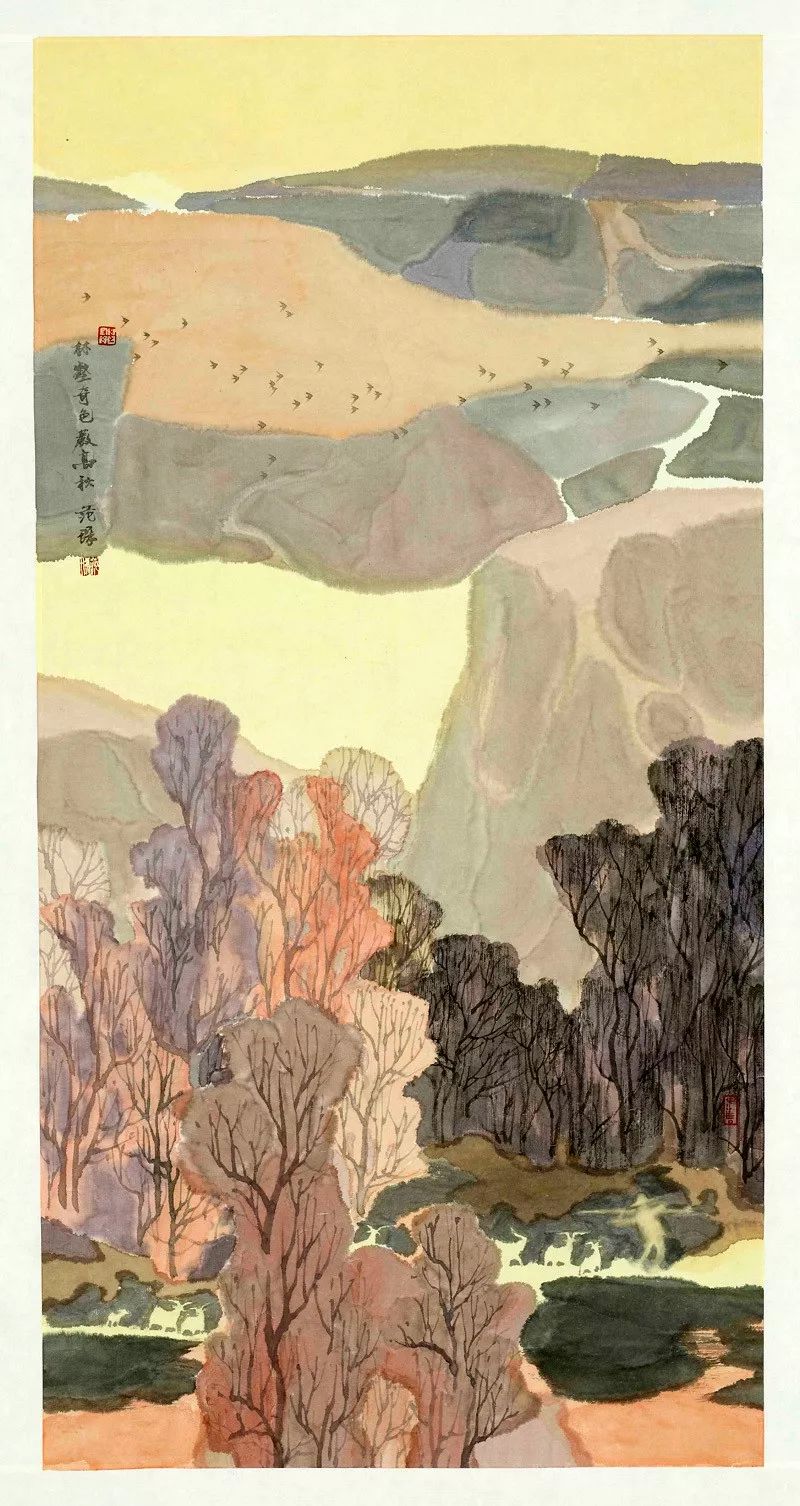 范琛以色代墨钟情于山水之间