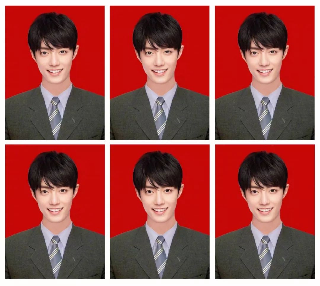 背景图头像肖战证件照