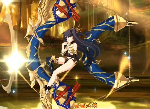 fgo日服五星弓凛模组改动意外喜获加强特效丰富红卡速度加快