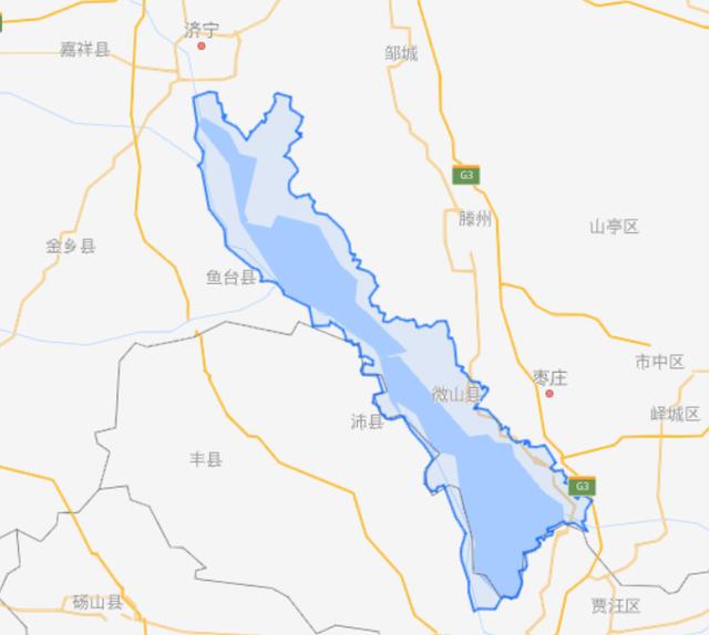 微山县详细地图图片