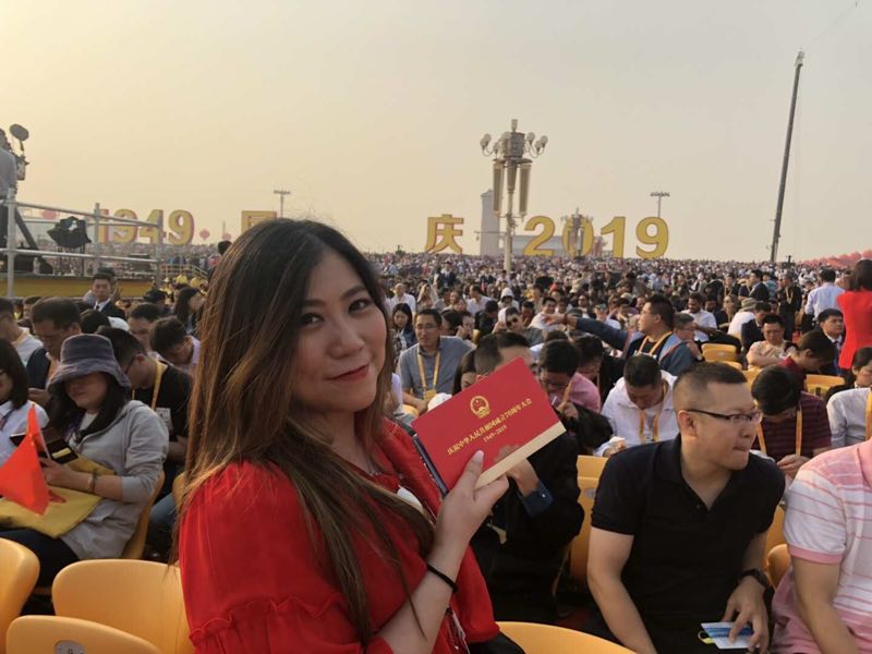 香港中国商会会长陈丹丹发表国庆感言