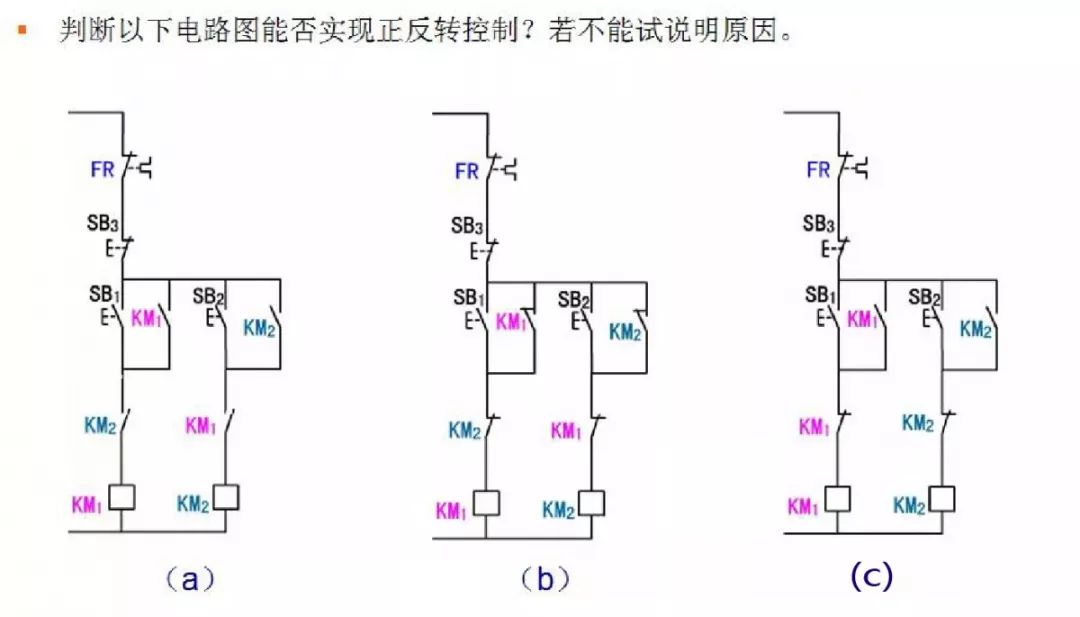 电气分享按钮接触器双重联锁控制线路优缺点