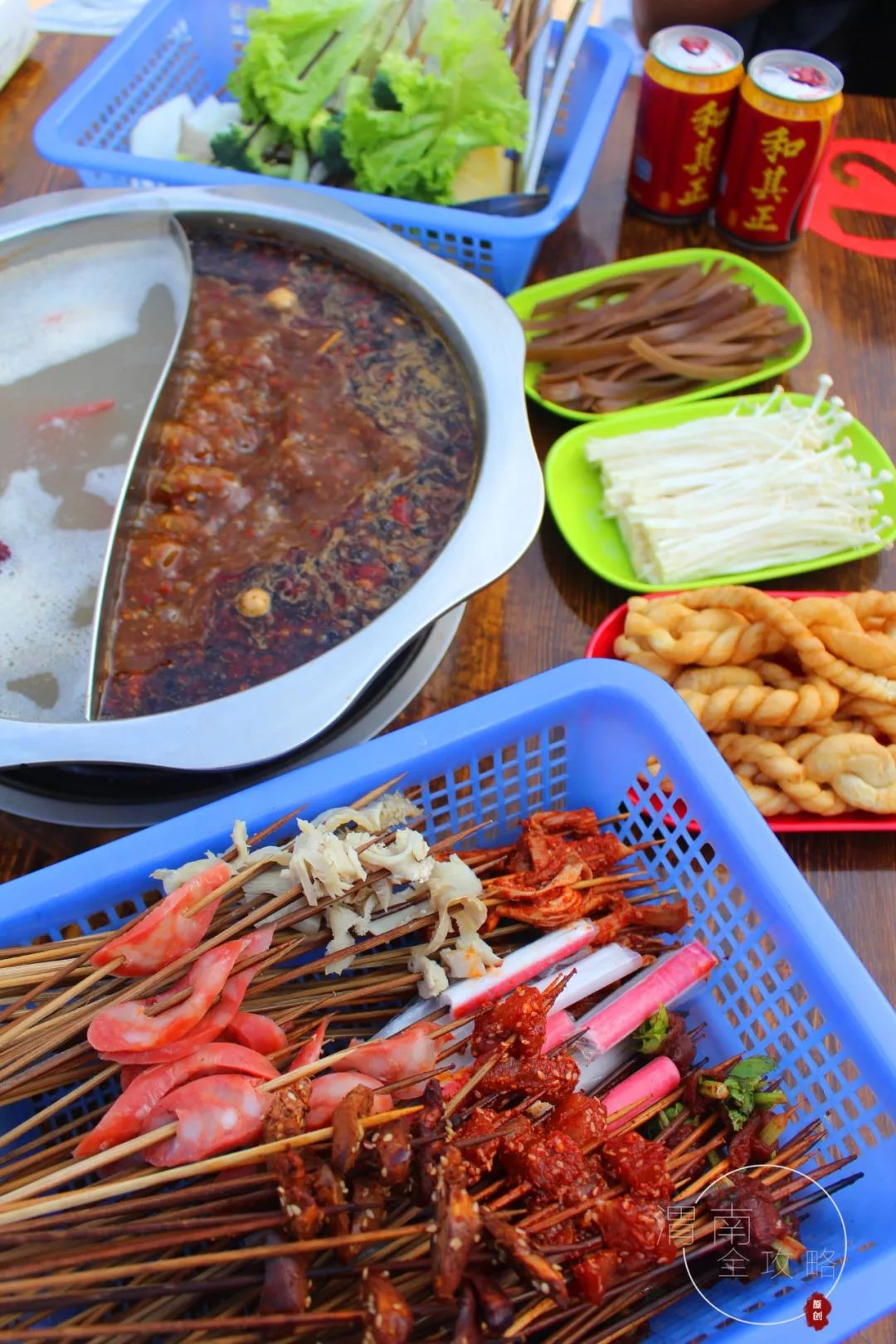 串串火锅约起来!9.9吃王麻子,锅底 65串还送金针菇!太壕了