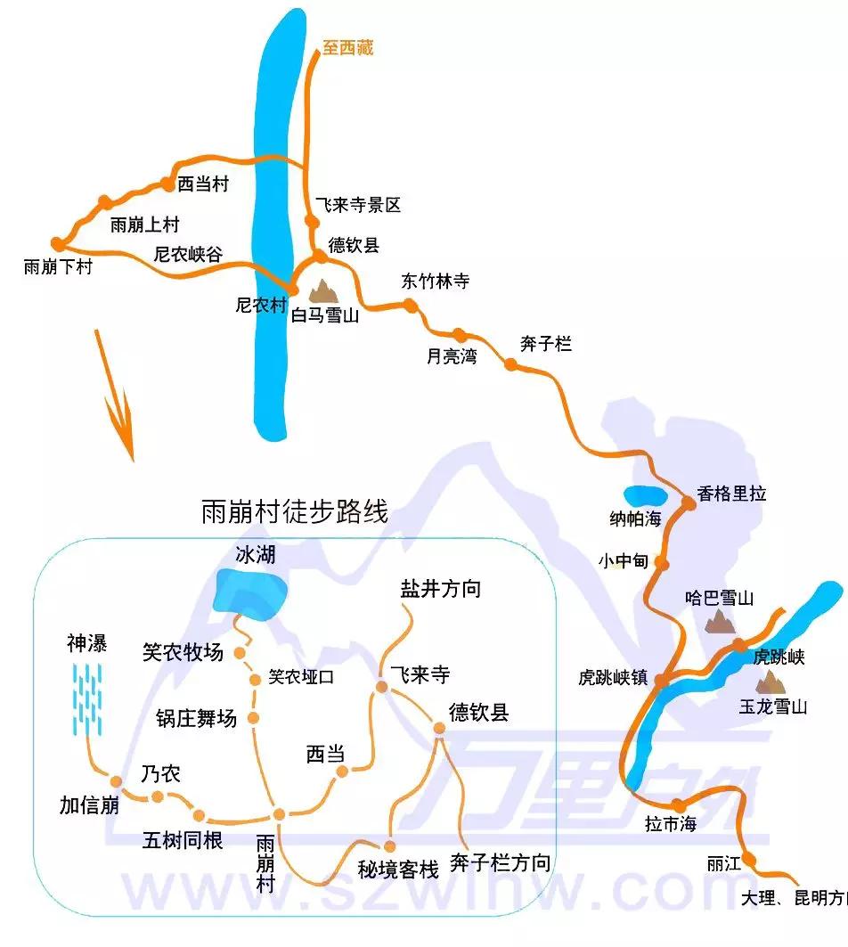 丽江维西高速路线图图片