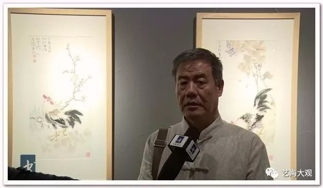 张新月接受书画频道采访胡振声接受书画频道采访李少君接受书画频道