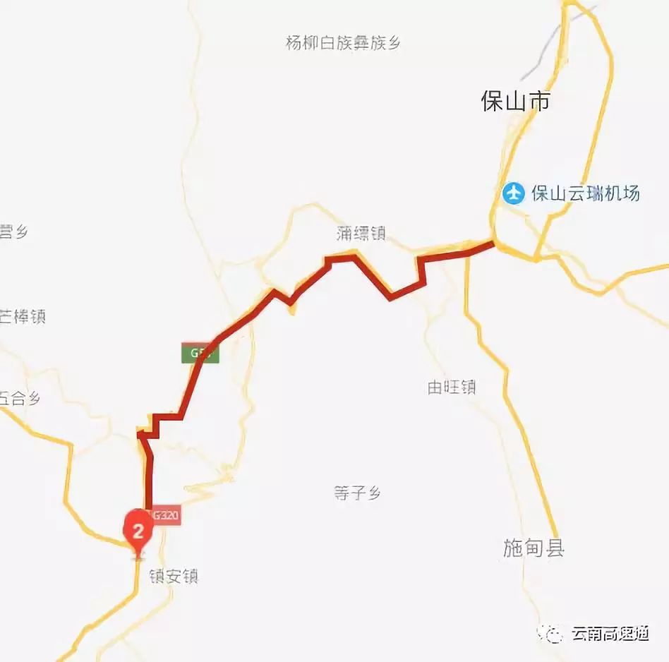 潞江坝地图图片