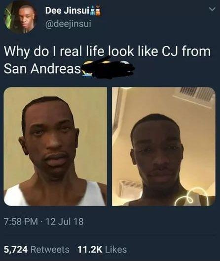 国外小哥突然发现自己长得和游戏人物一样网友r星侵权了