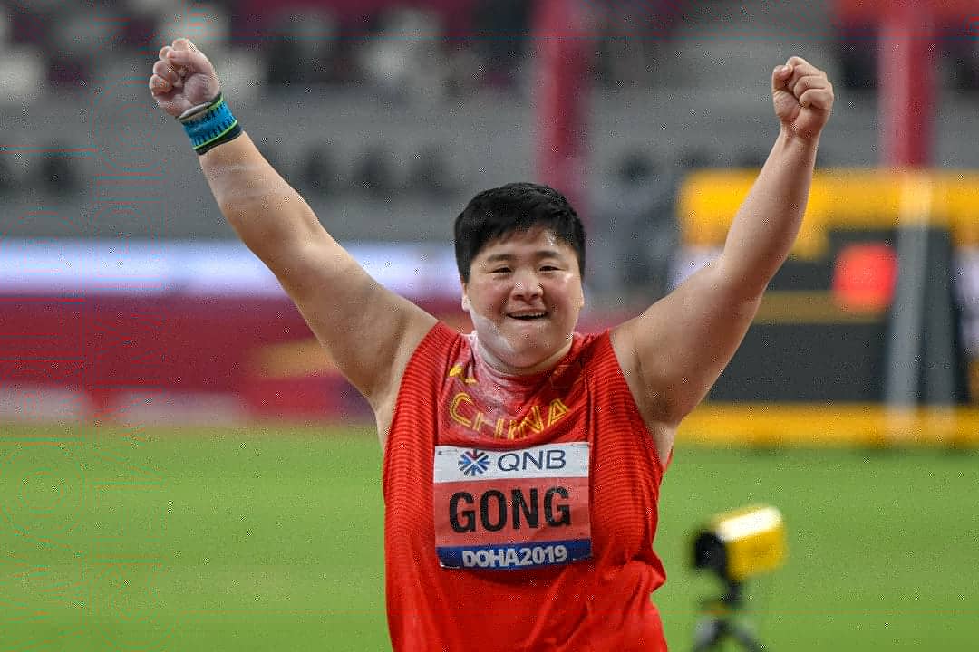 19米55巩立姣惊险卫冕世锦赛女子铅球冠军完美结束2019赛季