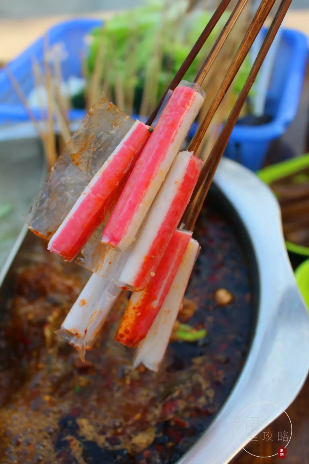 串串火锅约起来99吃王麻子锅底65串还送金针菇太壕了