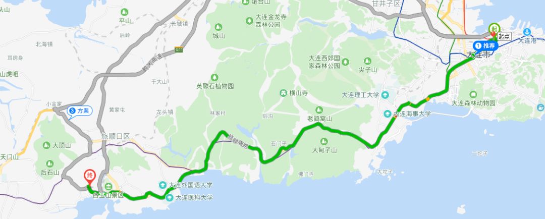 市内驾车:50km左右旅顺太阳沟金石滩是国家级旅游度假区,国家5a级景区