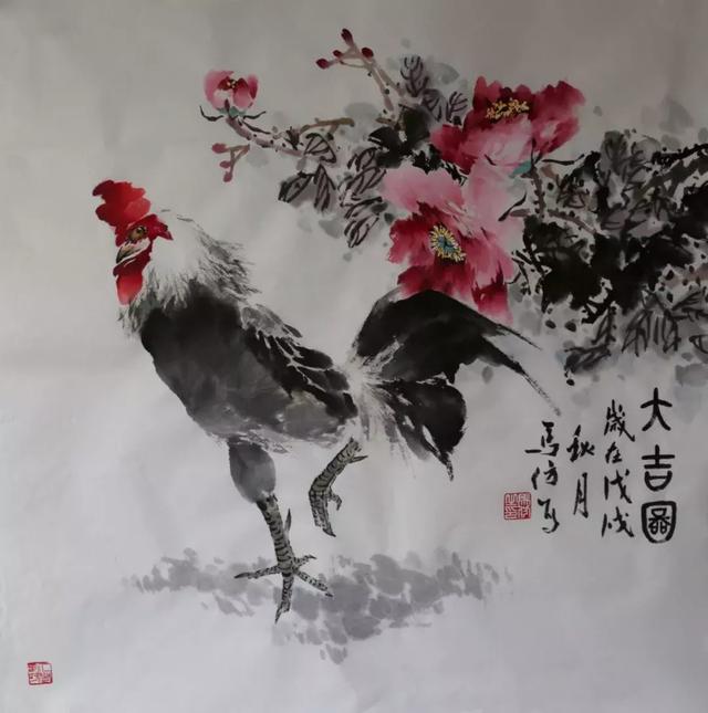 马仿国画作品欣赏