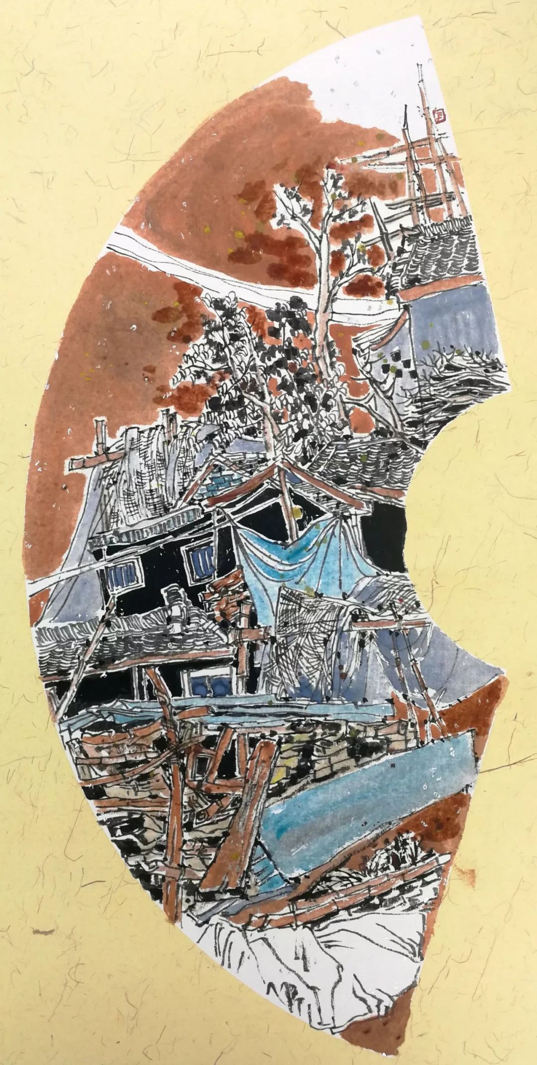 原创国画版画2幅入选十三届全国美术作品展的画家尹莉莉