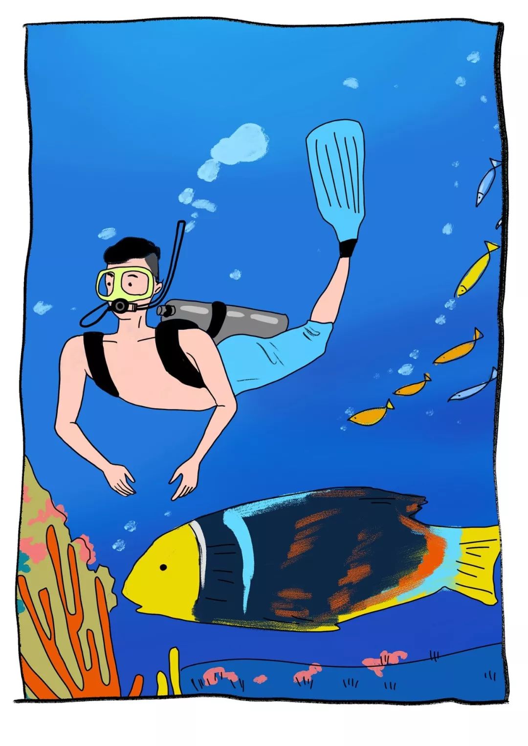 水底每天少说沉下去上万的人但我一点也不羡慕其实家里的浴缸就能