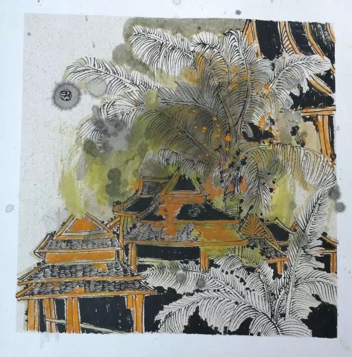 原创国画版画2幅入选十三届全国美术作品展的画家尹莉莉