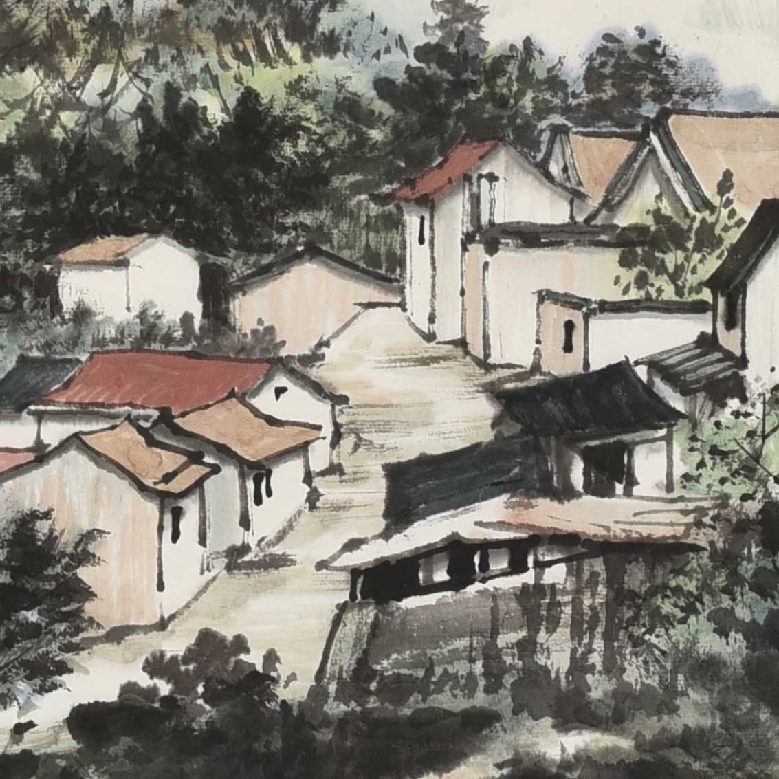 每日一画《一窗佳景王维画,四壁青山杜甫诗》