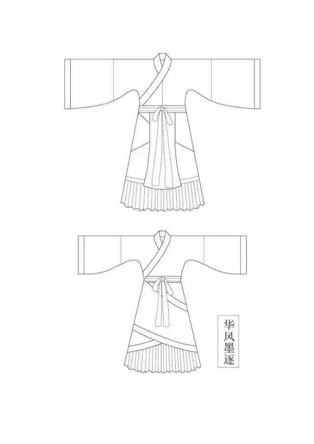 汉服款式图结构纸样合集