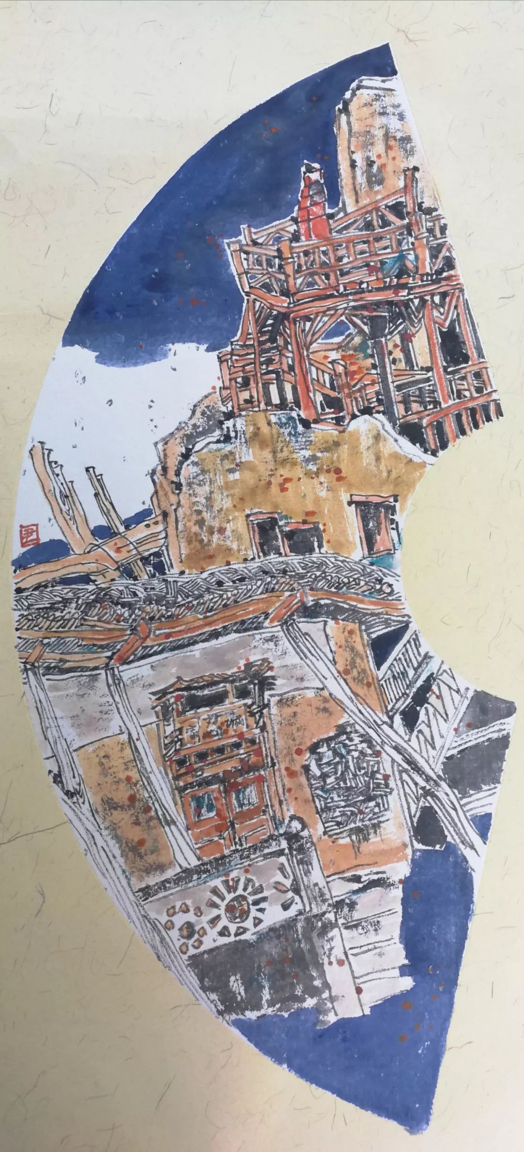 原创国画版画2幅入选十三届全国美术作品展的画家尹莉莉