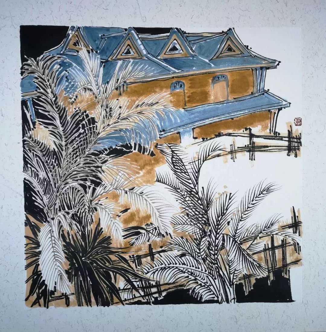 原创国画版画2幅入选十三届全国美术作品展的画家尹莉莉