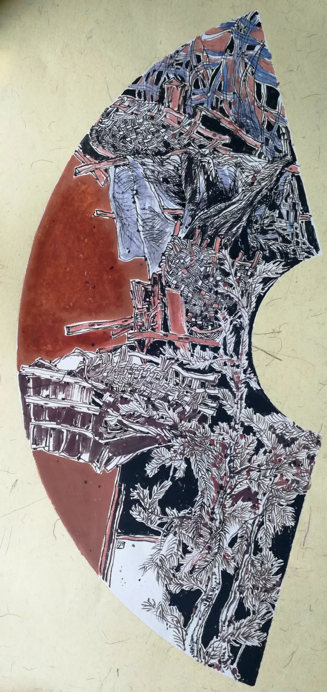 原创国画版画2幅入选十三届全国美术作品展的画家尹莉莉