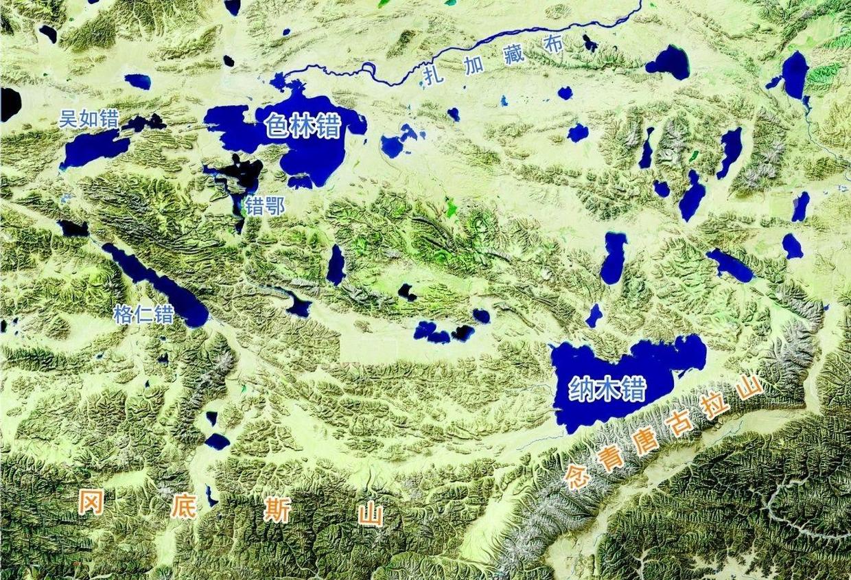 因为青藏高原上的绝大多数湖泊都是咸水湖,比如青海湖,色林错和纳木错