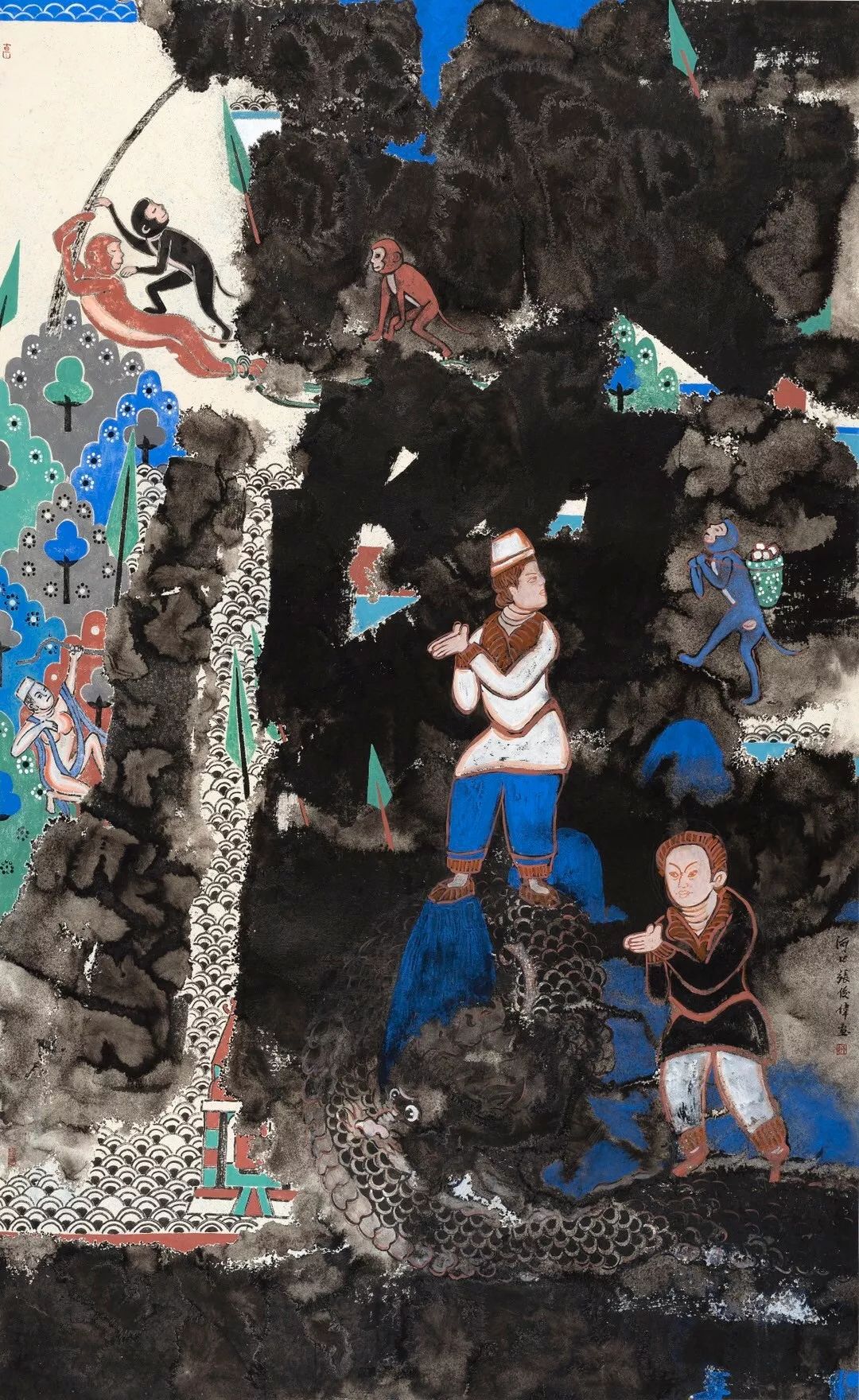 「艺术中国」——张俊伟绘画作品赏析_壁画