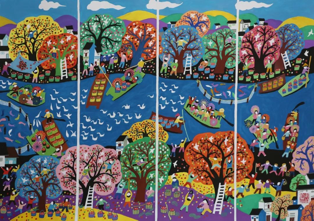 农民画知识农民画艺术为人民祈愿我们这样表达对美好生活的向往