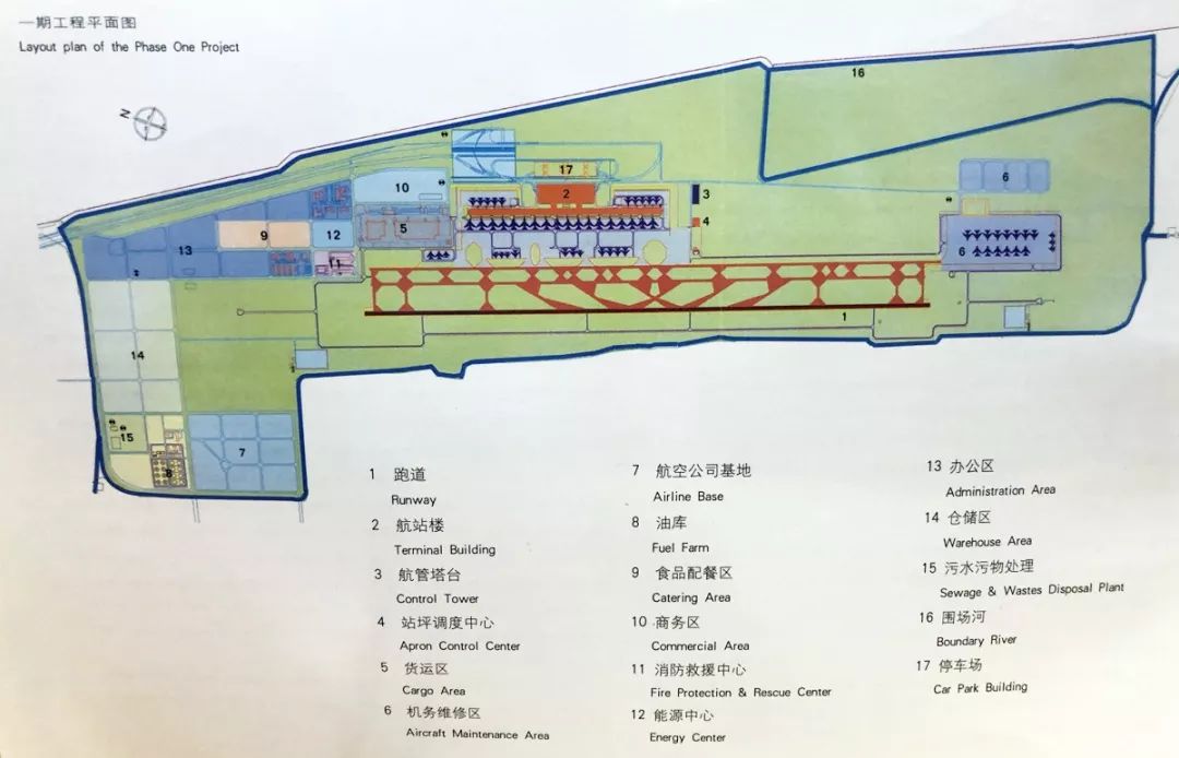 浦东国际机场一期工程平面图浦东国际机场航站楼的四片弧形的钢结构