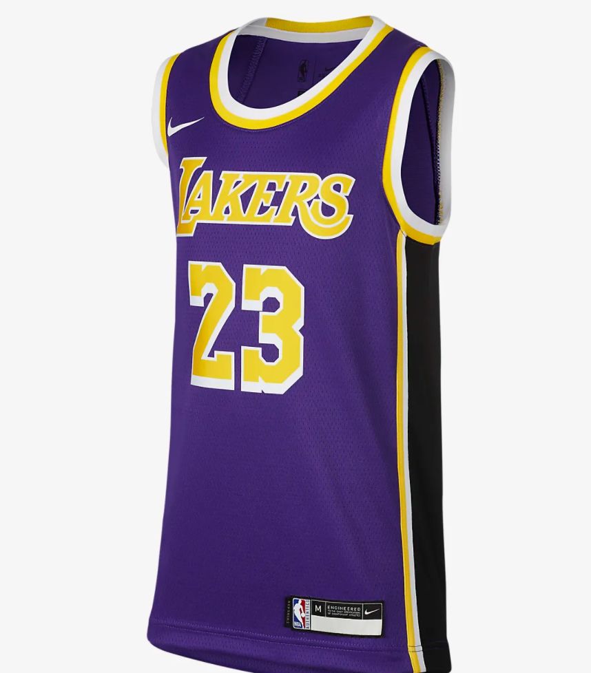 这次我们介绍一款来自洛杉矶湖人队lebron james的球衣