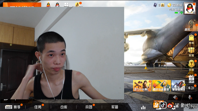 鲨鱼呦天秀直播理发瞬间晋升颜值主播寸头真是帅哥的标准