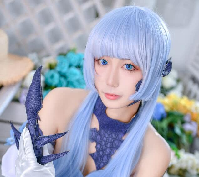 最终幻想14:春意龙娘cosplay 好好看啊