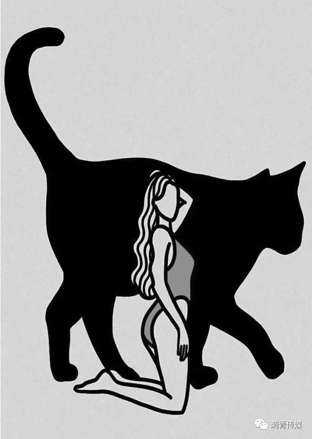 简单的粗线条画风