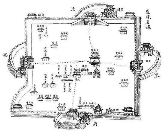 西安城牆四個角為什麼唯獨西南角是圓的