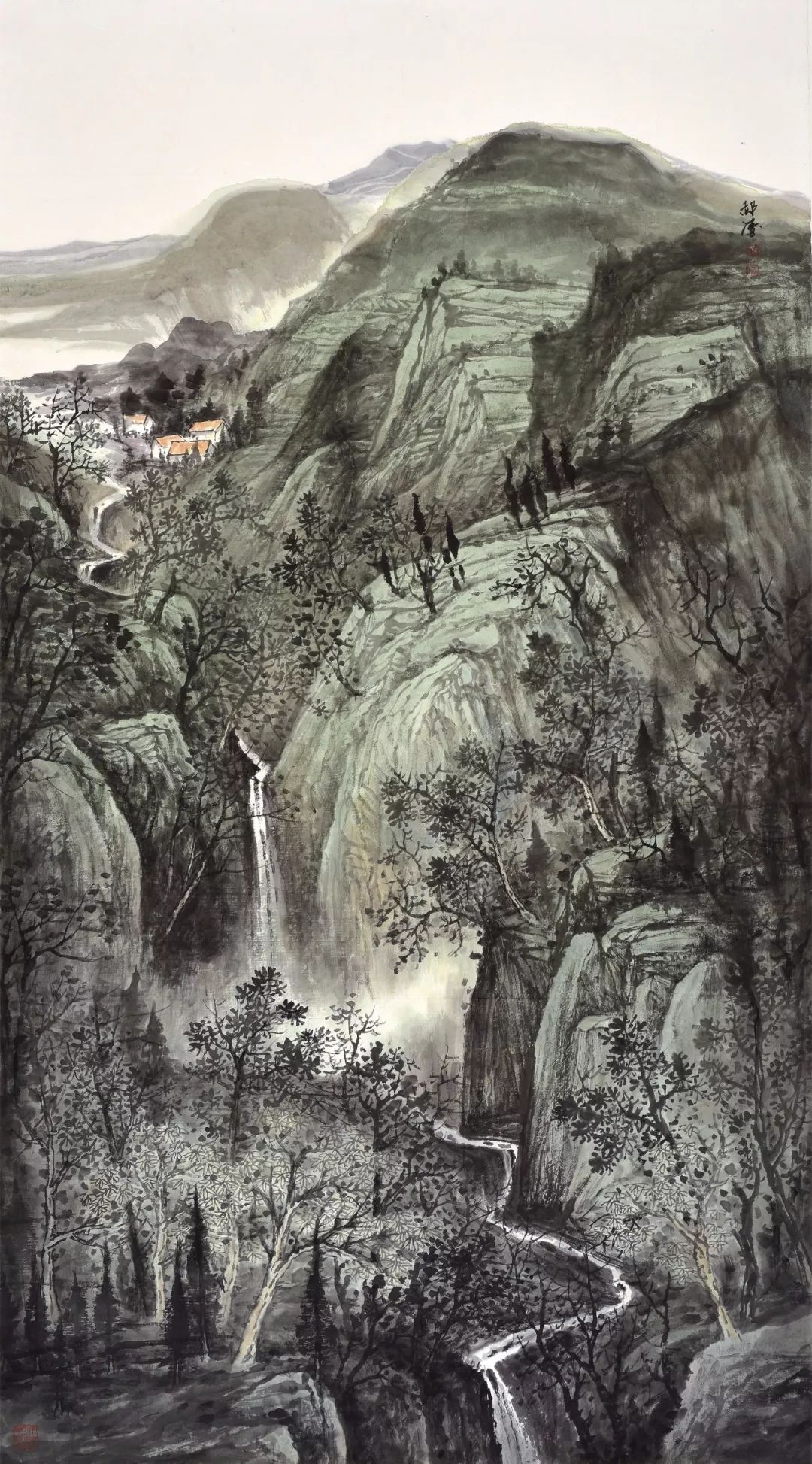 作品欣赏一▎百代标程一一纪念李成诞辰1100周年首届全国山水画展获奖