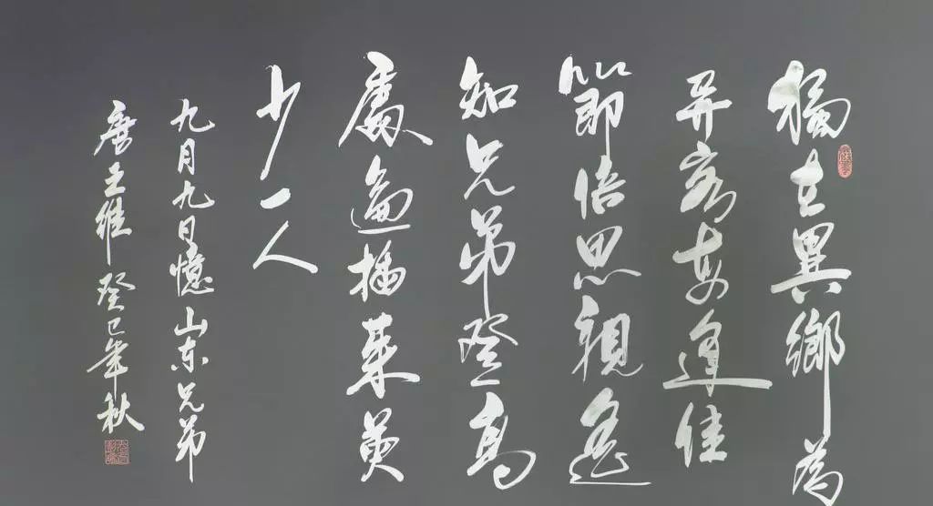 重阳共读独在异乡为异客每逢佳节倍思亲