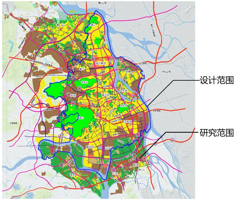与新会有关最新设计出炉规划涉及580平方公里超多亮点