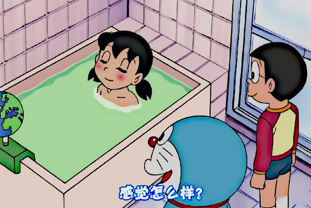 原创哆啦a梦中静香竟有着那么多的怪癖洗澡还行唯独这个不能忍