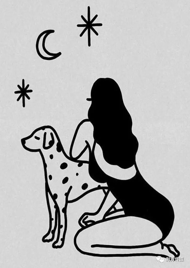 简单的粗线条画风