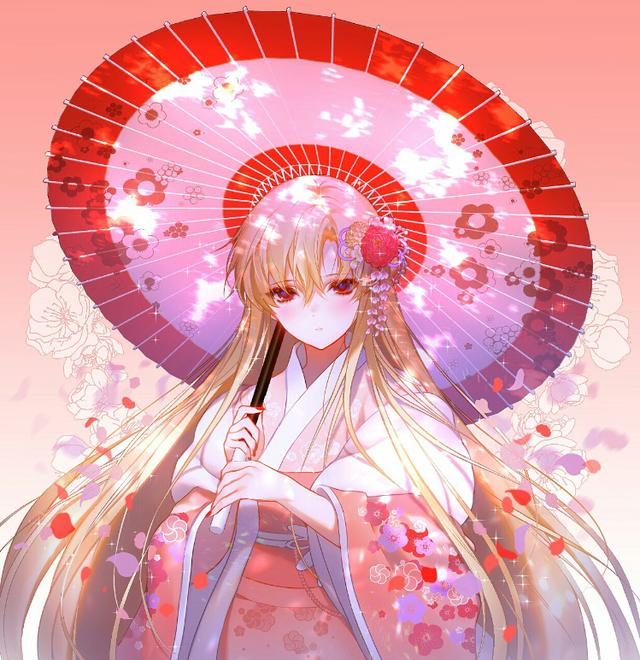 二次元和风美图!打扮华贵动感迷人的花季少女,美若天仙真幸福!_和服