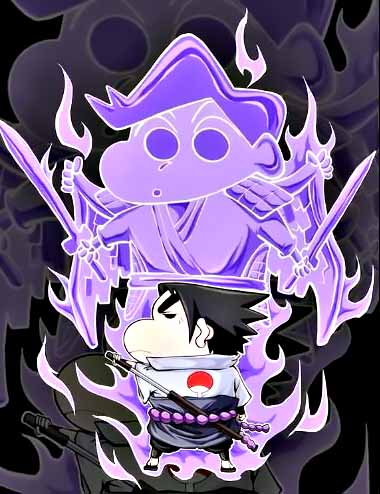 当蜡笔家族遇上宇智波家族最强大的须佐能乎诞生了