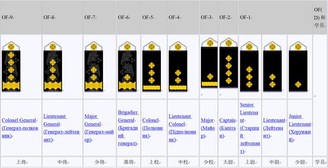 乌克兰军衔制图片