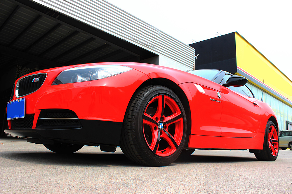 宝马原车轮毂改色及真空电镀帅的掉渣渣