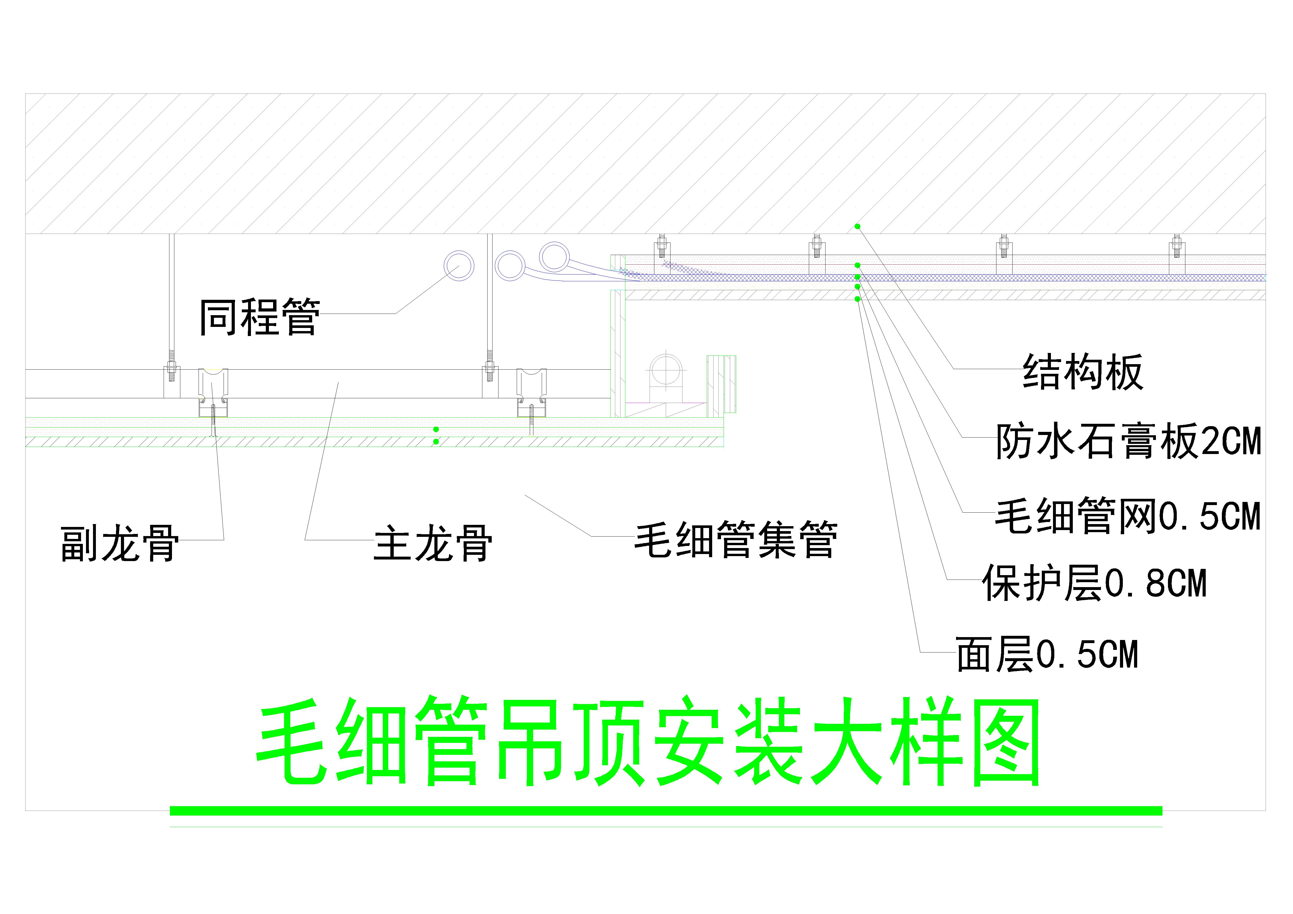 中央空调吊顶cad施工图图片